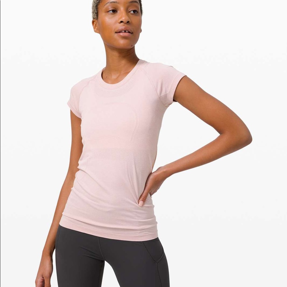 light pink lululemon shirt